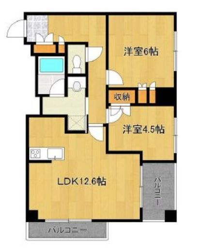 フレンシア田端道灌山　303号室　間取り