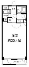 h&m南青山 E棟　E209号室　間取り