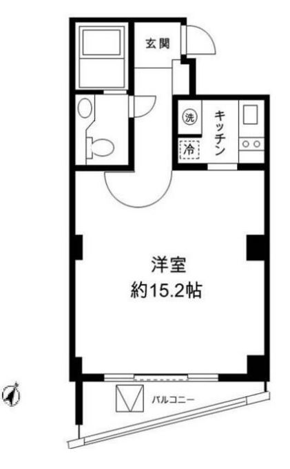 h&m南青山 E棟　E302号室　間取り