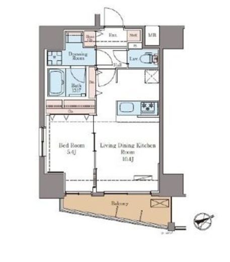 BluRock板橋　1101号室　間取り