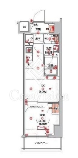 ハーモニーレジデンス山手サウス大塚　303号室　間取り