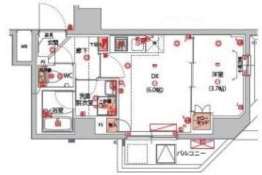 ハーモニーレジデンス山手サウス大塚　305号室　間取り