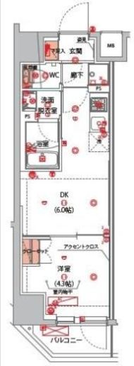ハーモニーレジデンス山手サウス大塚　504号室　間取り