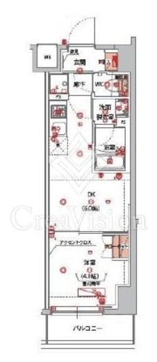 ハーモニーレジデンス山手サウス大塚　903号室　間取り