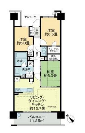 リライズガーデン西新井スカイレジデンス　1728号室　間取り