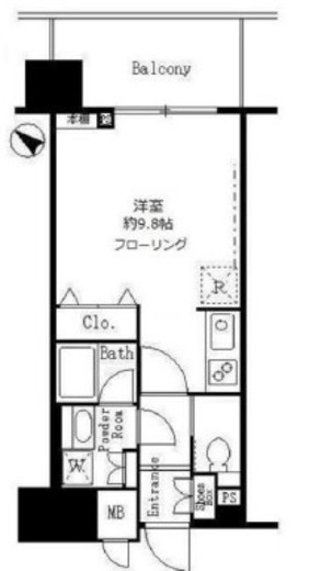 サンクレール荒川ブランガーデン　1612号室　間取り