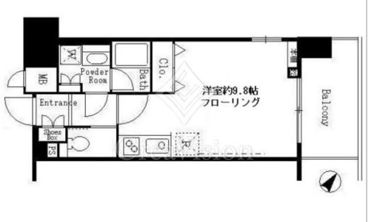 サンクレール荒川ブランガーデン　814号室　間取り