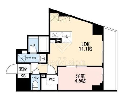 ミルーナヒルズD駒込　701号室　間取り
