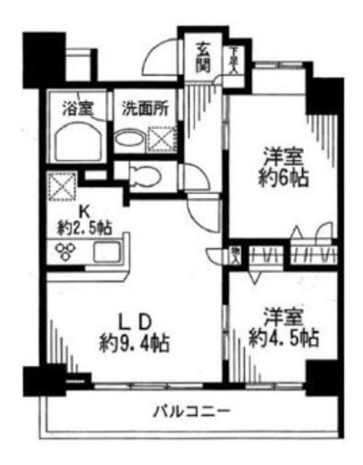 ドゥーエ東十条　405号室　間取り