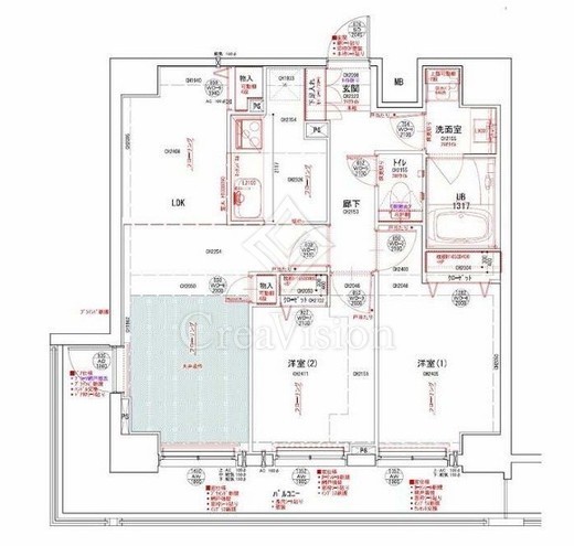 ドゥーエ東十条　603号室　間取り
