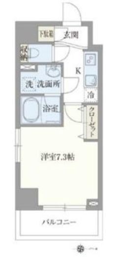 ライトテラス赤羽　602号室　間取り