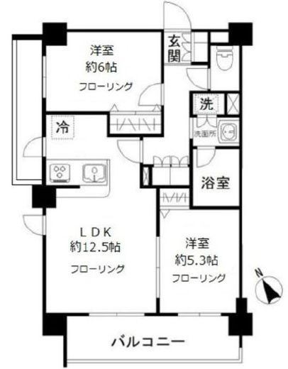 エヌステージ赤羽志茂　706号室　間取り