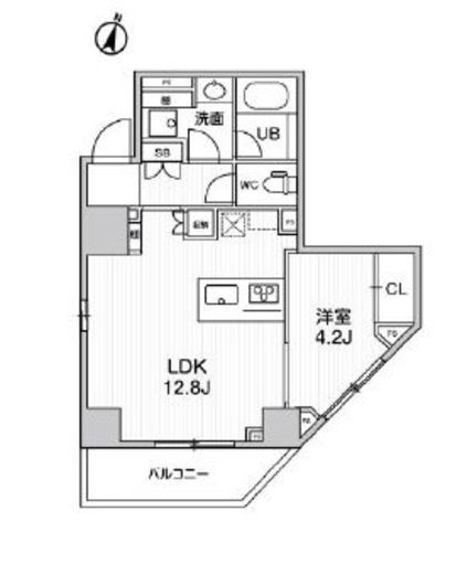 ドゥーエ東大前　1102号室　間取り