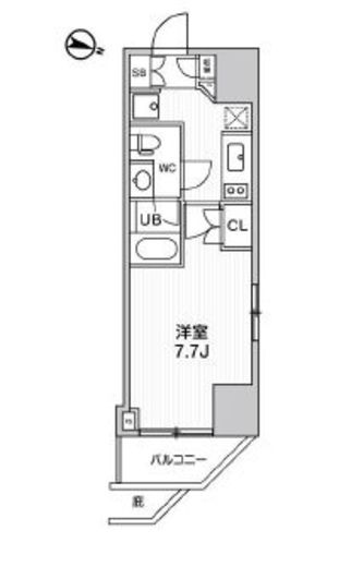ドゥーエ東大前　601号室　間取り