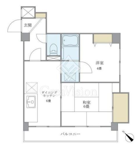 グランデュール六義園　204号室　間取り