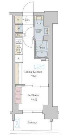 ブリリアイスト町屋　504号室　間取り