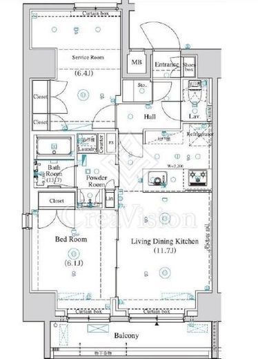 アークマーク王子　803号室　間取り