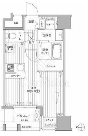 レジェンダリーコート赤羽　402号室　間取り