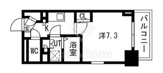 テラス南千住　1003号室　間取り