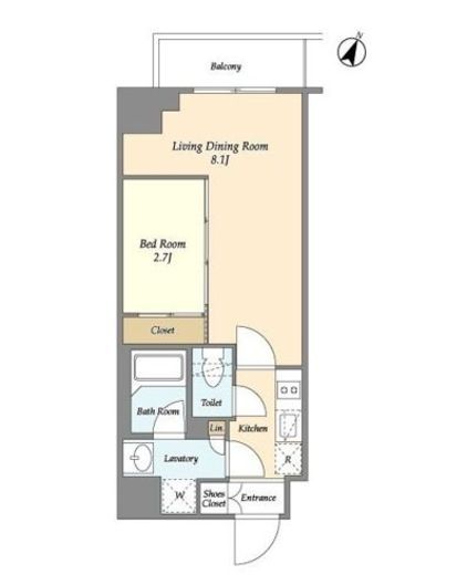 プラート宮坂　311号室　間取り