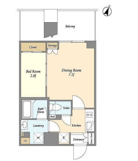 プラート宮坂　507号室　間取り