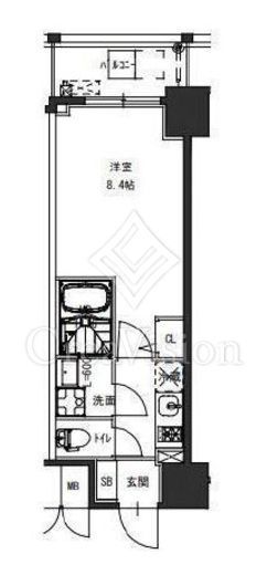 S-RESIDENCE駒込六義園 (エスレジデンス駒込六義園)　1003号室　間取り