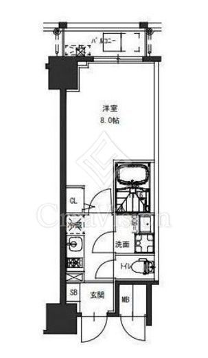 S-RESIDENCE駒込六義園 (エスレジデンス駒込六義園)　302号室　間取り