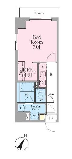 グランレスト文京茗荷谷　101号室　間取り