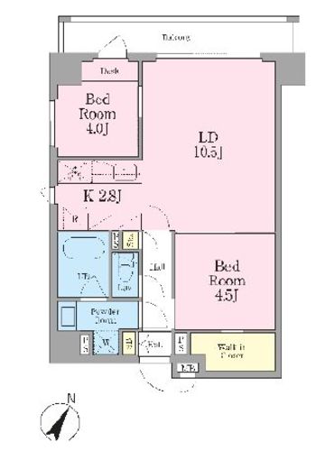 グランレスト文京茗荷谷　501号室　間取り