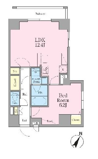 グランレスト文京茗荷谷　502号室　間取り