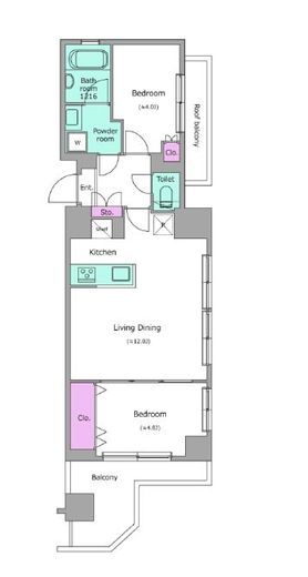 クレヴィアリグゼ西巣鴨　209号室　間取り