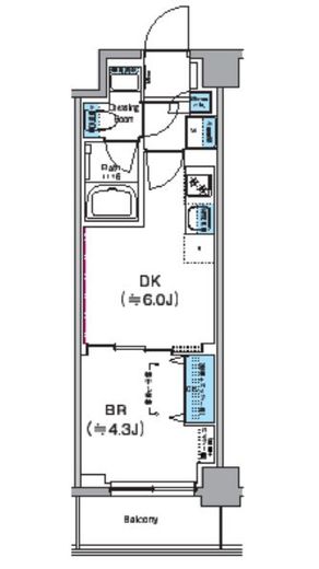 クレヴィアリグゼ西巣鴨　504号室　間取り