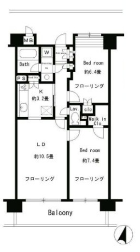 TRIADE (トリアード)　603号室　間取り