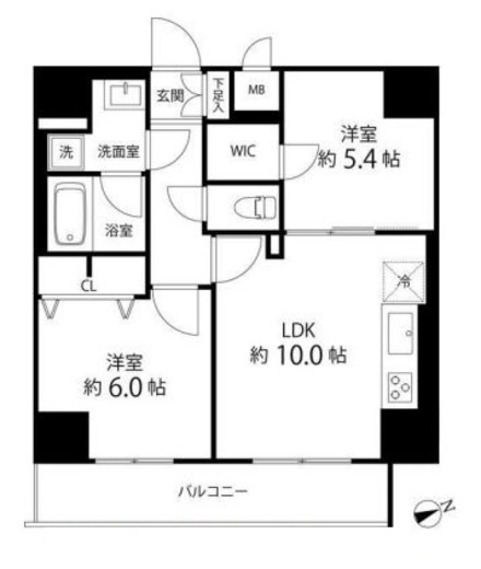 SAION町屋　1501号室　間取り
