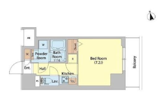 SAION町屋　202号室　間取り