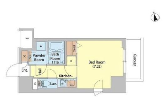 SAION町屋　205号室　間取り