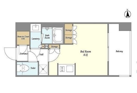 ミュプレ高田馬場　204号室　間取り
