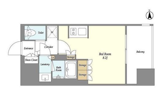 ミュプレ高田馬場　305号室　間取り