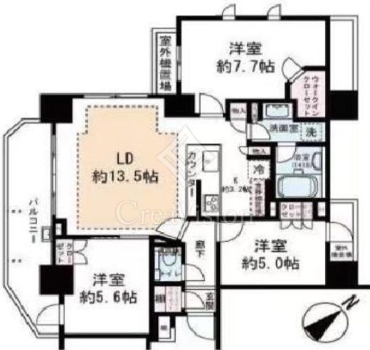 オープンレジデンシア小石川三丁目　702号室　間取り