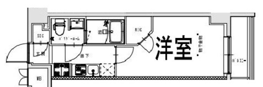 S-RESIDENCE王子Tercera　303号室　間取り