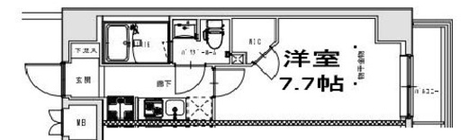 S-RESIDENCE王子Tercera (エスレジデンス王子テルセーラ)　501号室　間取り