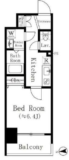 エスジーコート大塚駅前　701号室　間取り