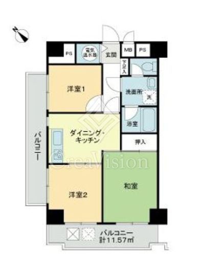 ライオンズプラザお茶の水　501号室　間取り