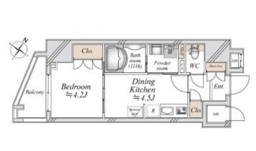 ミリアレジデンス茗荷谷　402号室　間取り