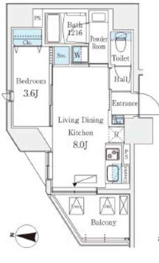 デュオフラッツ池袋　301号室　間取り