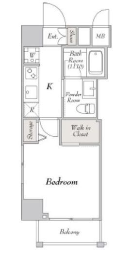 ミリアレジデンス駒込　1001号室　間取り