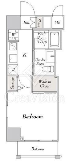ミリアレジデンス駒込　201号室　間取り