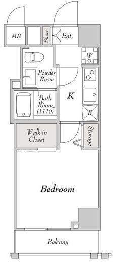 ミリアレジデンス駒込　702号室　間取り