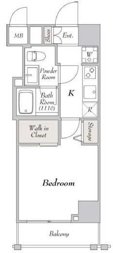 ミリアレジデンス駒込　802号室　間取り