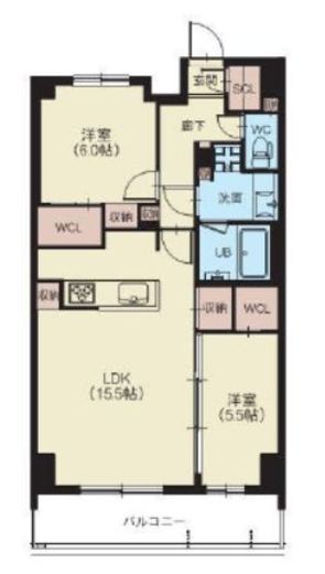 スプランディッド西日暮里　1103号室　間取り